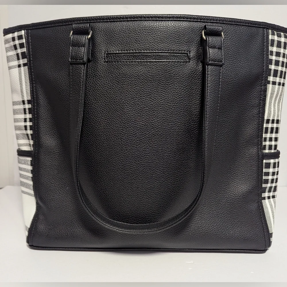 Thirty-One Buffalo Check Tote Bag To - Picture 2 of 10